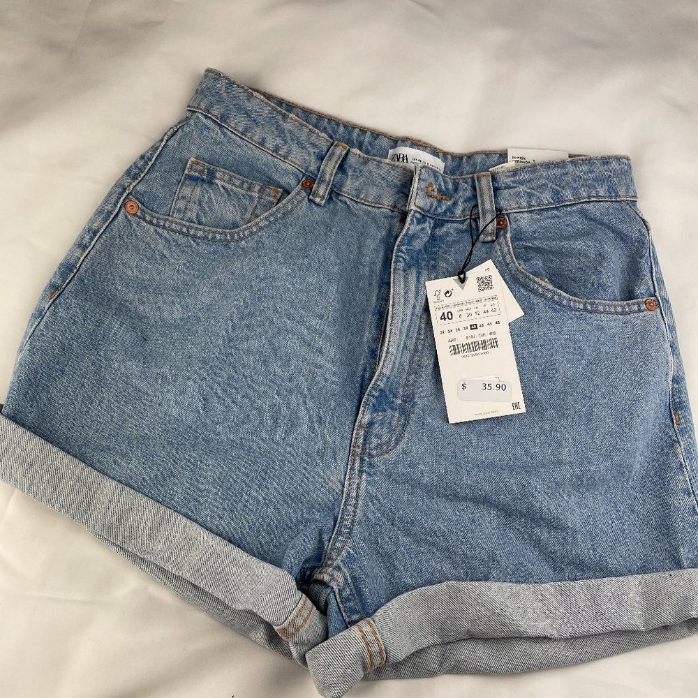 NEW* Zara Denim Jean Shorts -USA 8